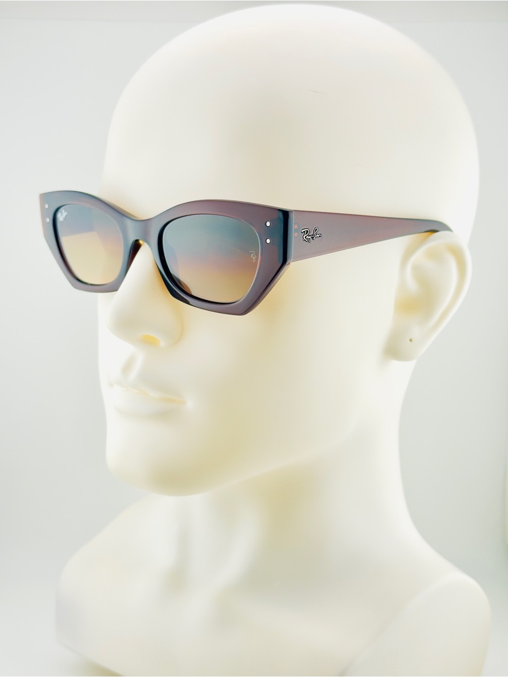 Ray-Ban Zena Bio Based Sunglasses RB4430 Polished Rusty Brown Frame Brown Lenses
